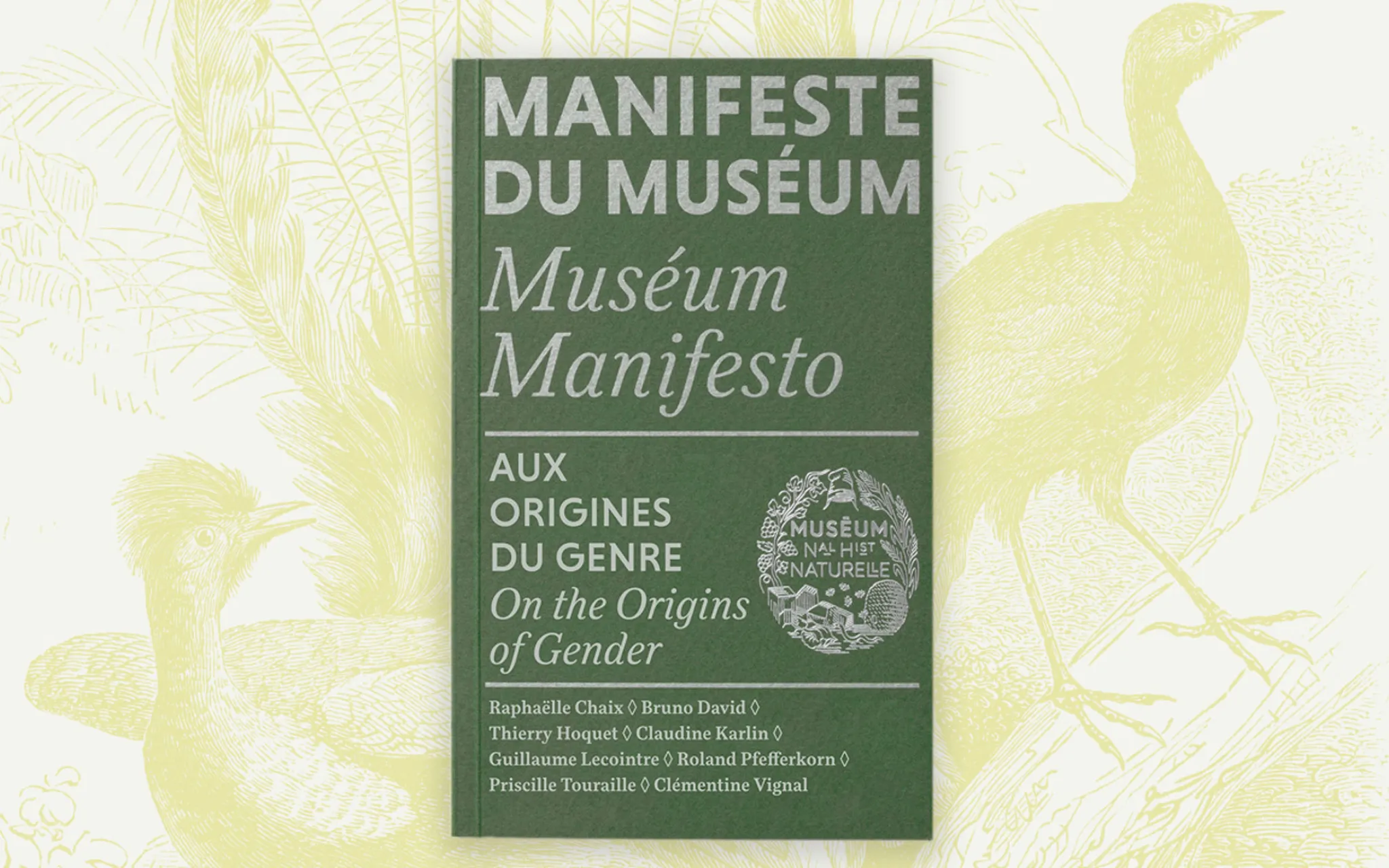 © Éditions Reliefs Couverture du Manifeste du Muséum Aux origines du genre