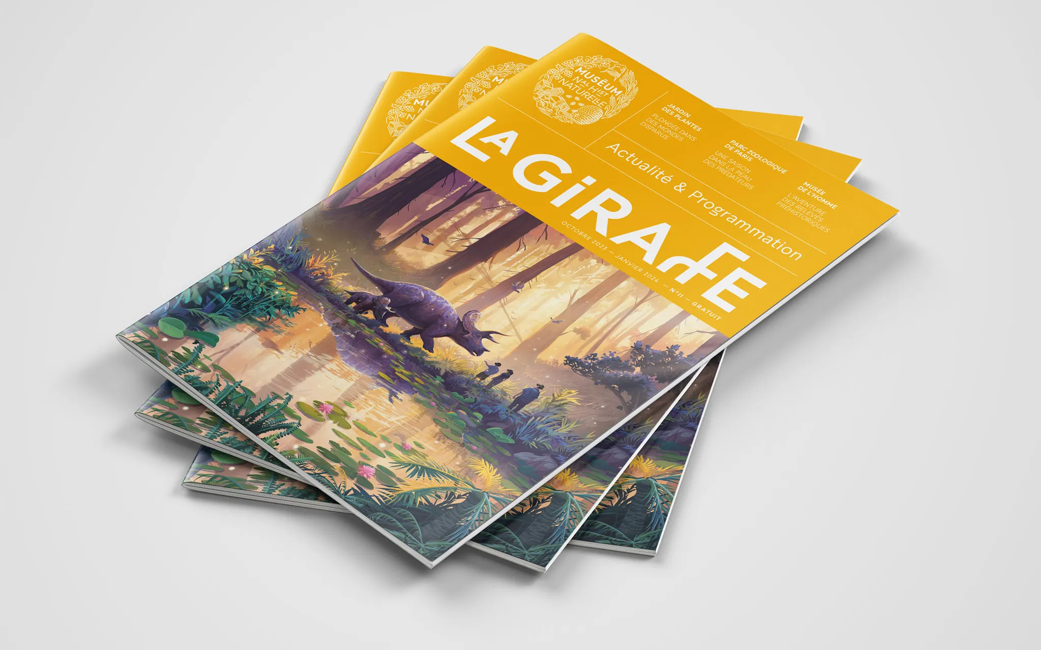 Numéro 11 du magazine la Girafe © MNHN La Girafe Magazine du Muséum