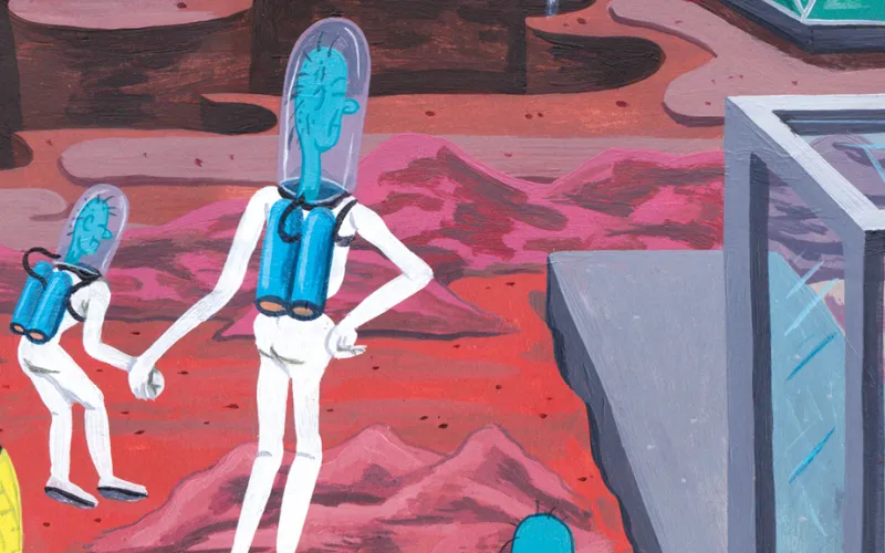 Affiche Homo spaciens de Brecht Vandenbroucke
