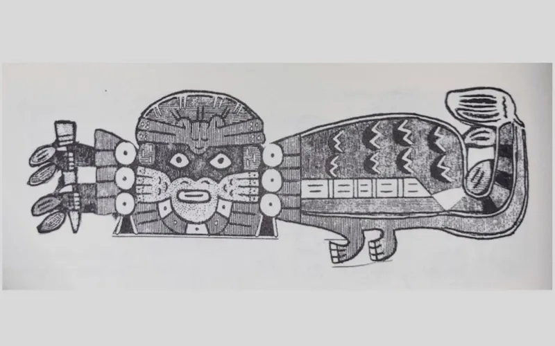 Personnage aux traits de félins culture Nasca