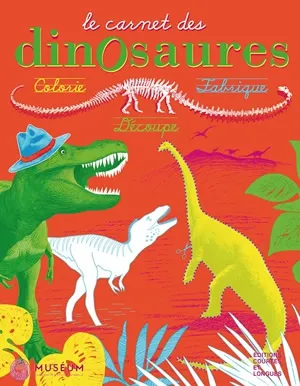 Couverture de l'ouvrage pour enfant « Le Carnet des dinosaures ».