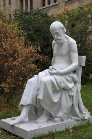 Statue Science et mystère, Louis Jean Désiré Schroeder, 1890