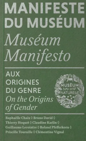 Couverture du Manifeste du Muséum Aux origines du genre