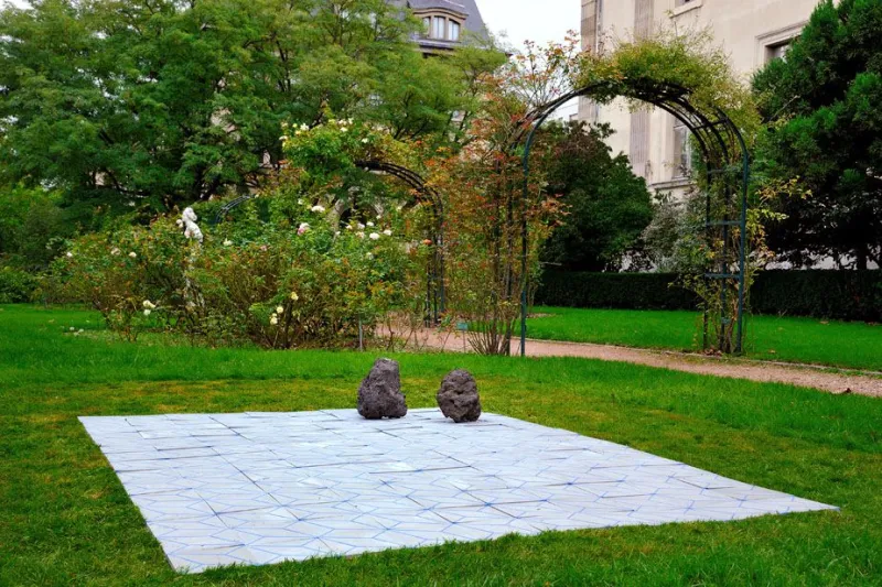 Roca | Azul | Jacinto | Marino | Errante. J. Rometti & V. Costales, 2013. FIAC Hors les murs, Jardin des Plantes © MNHN - F.-G. Grandin