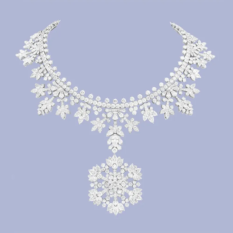Collier transformable Perce-neige avec clip détachable